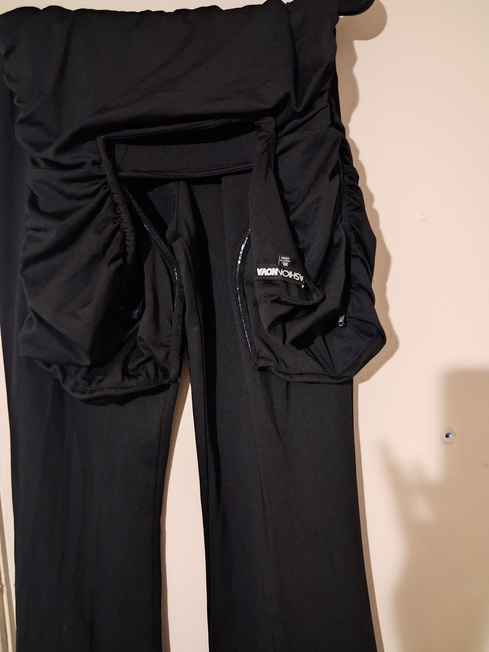 Black Fashionova High-Waist Flared Jumpsuit Size Xl
